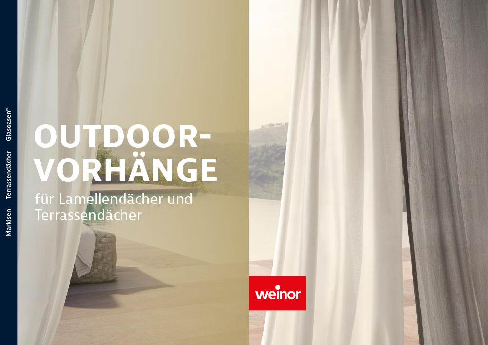 Prospekt „weinor Outdoor-Vorhänge“ zum Download